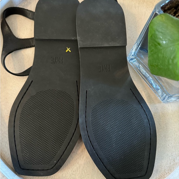 Frye Black Braided Sydney Leather Ankle Strap Sandals Size 8.5 - Picture 4 of 4